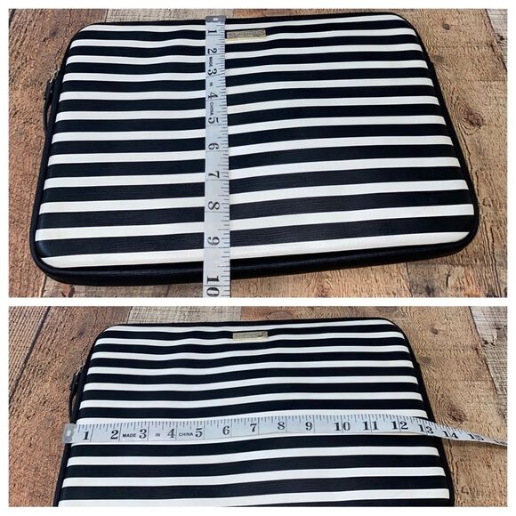 Kate Spade Printed Laptop Sleeve for 13" Macbook Fairmont Square, Black & Cream - Picture 11 of 12
